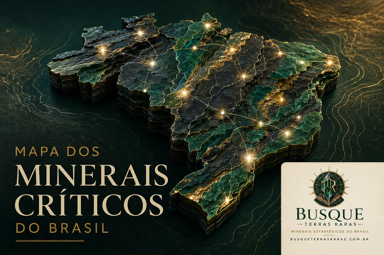 Mapa dos minerais críticos do Brasil